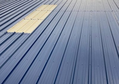 Industrial Roof Refurbishment in Steel Blue