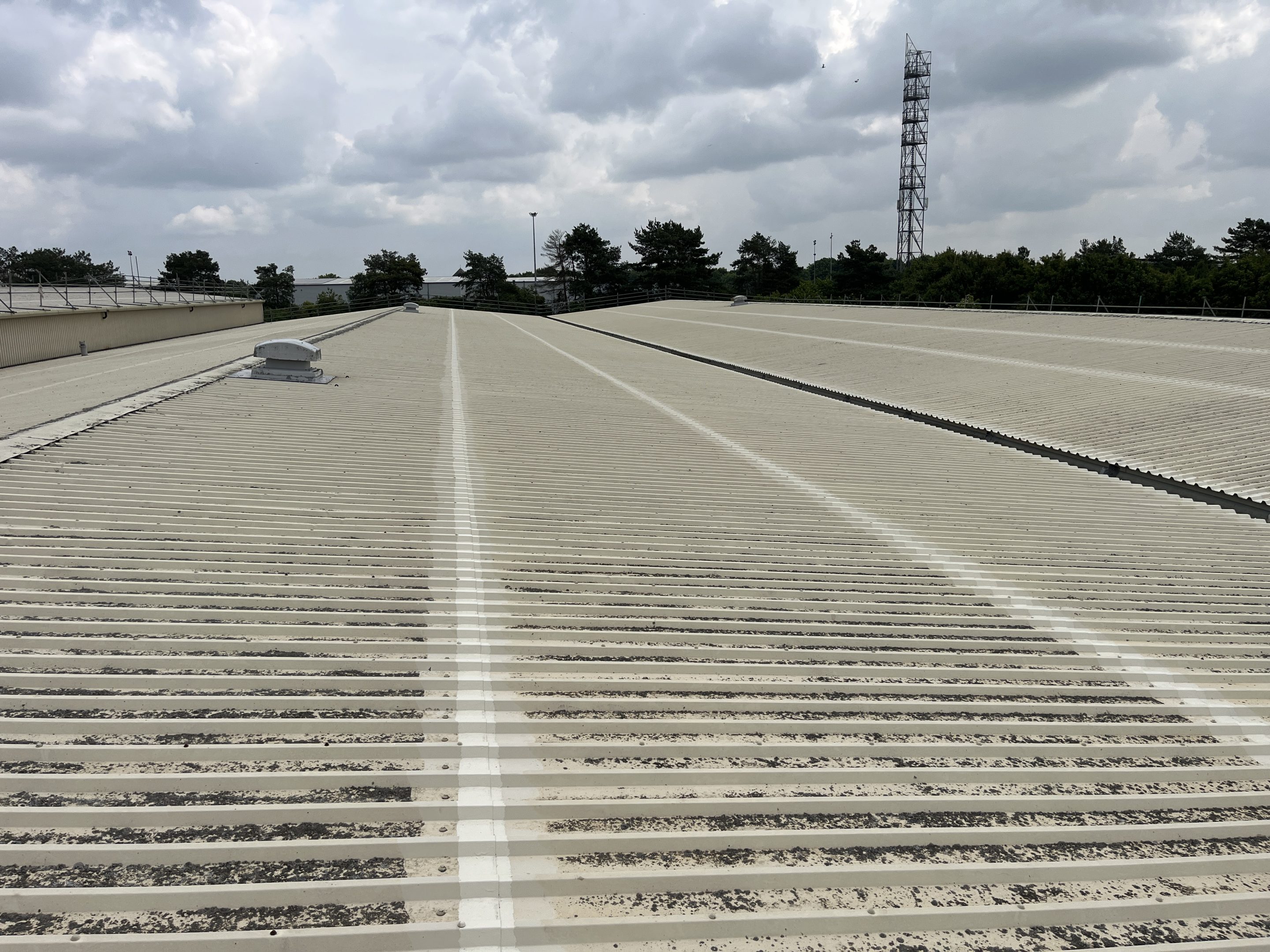 Image showing a cut edge corrosion treatment, Flexlap by Liquasil Ltd