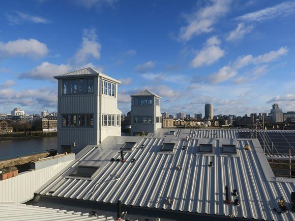 Liquasil Metalseal 20 on the roofs and Liquasil's Cladcoat on the vertical cladding and parapets
