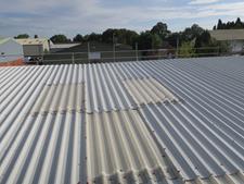 image showing a metal roof coated with Liquasil's Metaseal 20