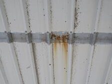 surface cracking and delamination on metal roof